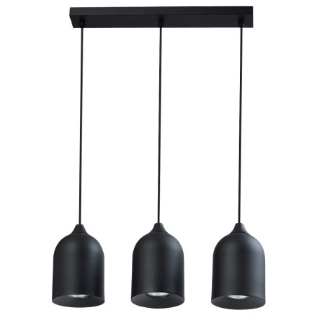 NOWOŚĆ Metalowa lampa wisząca Nilo czarna 3xGU10 Light Prestige