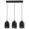 NOWOŚĆ Metalowa lampa wisząca Nilo czarna 3xGU10 Light Prestige