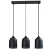 NOWOŚĆ Metalowa lampa wisząca Nilo czarna 3xGU10 Light Prestige