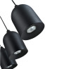 NOWOŚĆ Metalowa lampa wisząca Nilo czarna 3xGU10 Light Prestige