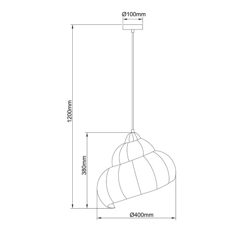 NOWOŚĆ Rattanowa lampa wisząca Shella 40 cm jasne drewno 1xE27 Light Prestige