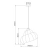NOWOŚĆ Rattanowa lampa wisząca Shella 40 cm jasne drewno 1xE27 Light Prestige