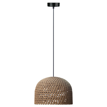 NOWOŚĆ Rattanowa lampa wisząca Kanso 40 cm jasne drewno 1xE27 Light Prestige