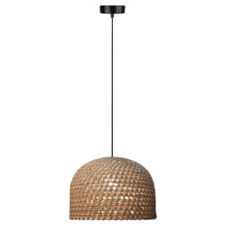 NOWOŚĆ Rattanowa lampa wisząca Kanso 50 cm jasne drewno 1xE27 Light Prestige