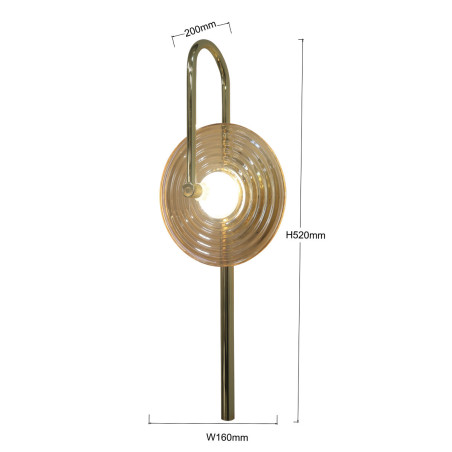 NOWOŚĆ Kinkiet Plato bursztynowy LED CCT Light Prestige