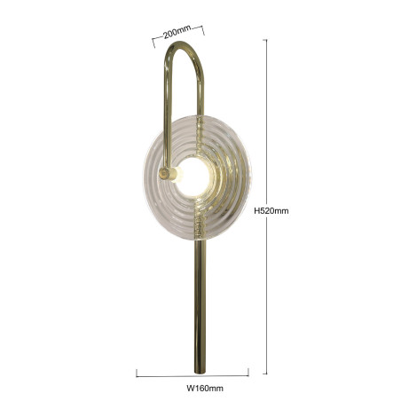 NOWOŚĆ Kinkiet Plato transparentny LED CCT Light Prestige
