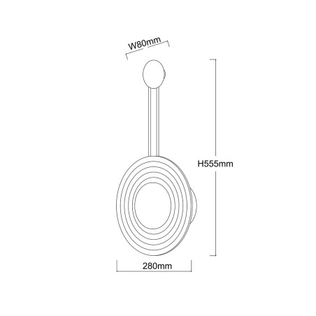NOWOŚĆ Kinkiet Bell transparentny LED CCT Light Prestige