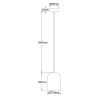 NOWOŚĆ Metalowa lampa wisząca Nilo złota 1xGU10 Light Prestige