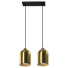 NOWOŚĆ Metalowa lampa wisząca Nilo złota 2xGU10 Light Prestige