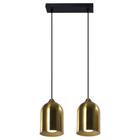 NOWOŚĆ Metalowa lampa wisząca Nilo złota 2xGU10 Light Prestige