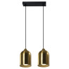 NOWOŚĆ Metalowa lampa wisząca Nilo złota 2xGU10 Light Prestige