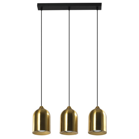 NOWOŚĆ Metalowa lampa wisząca Nilo złota 3xGU10 Light Prestige