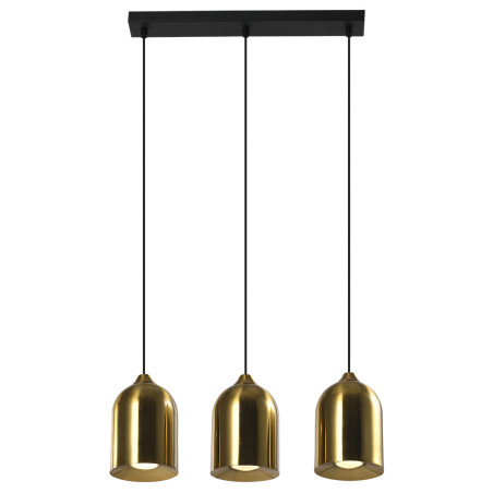 NOWOŚĆ Metalowa lampa wisząca Nilo złota 3xGU10 Light Prestige