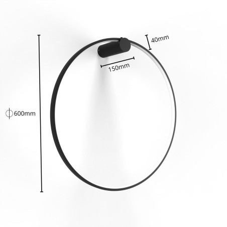 NOWOŚĆ Kinkiet Mirror S czarny IP44 LED CCT Light Prestige