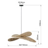 NOWOŚĆ Rattanowa lampa wisząca Raya naturalna 1xE27 Light Prestige