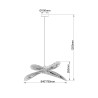 NOWOŚĆ Rattanowa lampa wisząca Raya naturalna 1xE27 Light Prestige