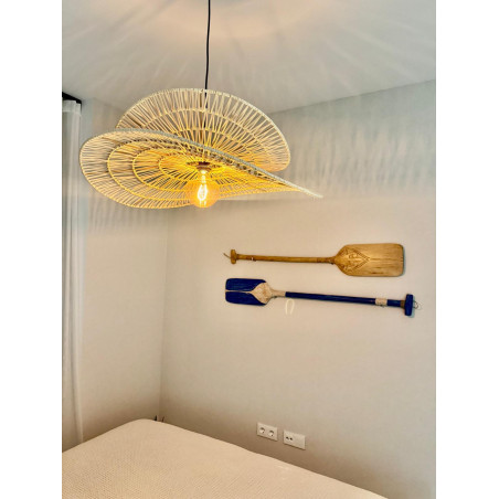 NOWOŚĆ Rattanowa lampa wisząca Raya naturalna 1xE27 Light Prestige