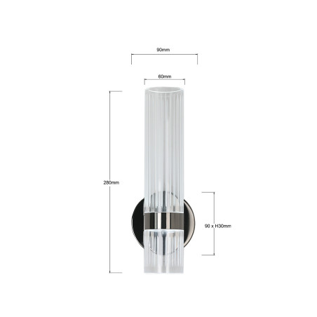 NOWOŚĆ Kinkiet Ambiente grafitowy LED CCT Light Prestige