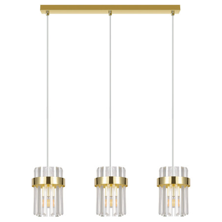 NOWOŚĆ Lampa wisząca Vetro złota 3xE14 Light Prestige