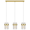 NOWOŚĆ Lampa wisząca Vetro złota 3xE14 Light Prestige