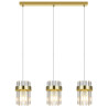 NOWOŚĆ Lampa wisząca Vetro złota 3xE14 Light Prestige