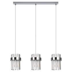 NOWOŚĆ Lampa wisząca Vetro chrom 3xE14 Light Prestige