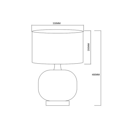 NOWOŚĆ Lampa stołowa Tamiza 48 cm biała 1xE27 Light Prestige
