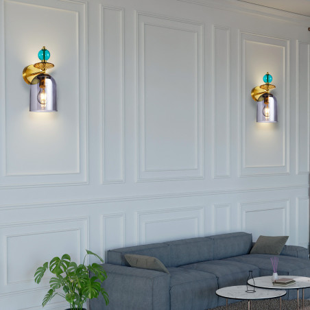 NOWOŚĆ Kinkiet Tropea dymny 1xE27 Light Prestige