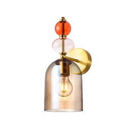 NOWOŚĆ Kinkiet Tropea bursztynowy 1xE27 Light Prestige