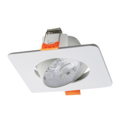 NOWOŚĆ Ruchome kwadratowe oczko podtynkowe Plus białe LED CCT Light Prestige
