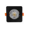 NOWOŚĆ Ruchome kwadratowe oczko podtynkowe Plus czarne LED CCT Light Prestige