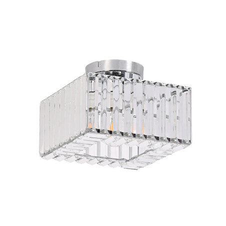 NOWOŚĆ Kwadratowy plafon Vetro chrom 1xE27 Light Prestige