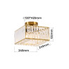 NOWOŚĆ Kwadratowy plafon Vetro chrom 1xE27 Light Prestige