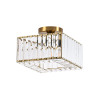 NOWOŚĆ Kwadratowy plafon Vetro złoty 1xE27 Light Prestige