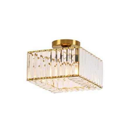NOWOŚĆ Kwadratowy plafon Vetro złoty 1xE27 Light Prestige