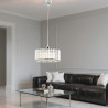 NOWOŚĆ Okrągła lampa wisząca Vetro chrom 1xE27 Light Prestige