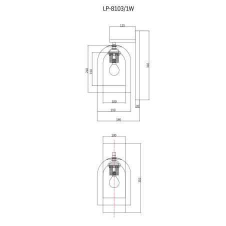 NOWOŚĆ Kinkiet Elaris transparentny 1xE27 Light Prestige