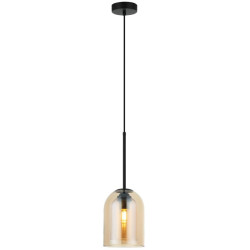 NOWOŚĆ Lampa wisząca Elaris bursztynowa 1xE27 Light Prestige