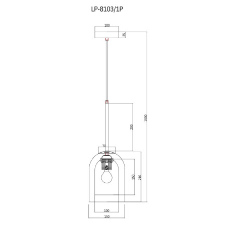 NOWOŚĆ Lampa wisząca Elaris bursztynowa 1xE27 Light Prestige