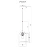 NOWOŚĆ Lampa wisząca Elaris bursztynowa 1xE27 Light Prestige