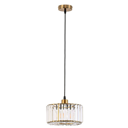 NOWOŚĆ Okrągła lampa wisząca Vetro Złota1xE27 Light Prestige