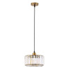 NOWOŚĆ Okrągła lampa wisząca Vetro Złota1xE27 Light Prestige