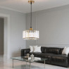 NOWOŚĆ Okrągła lampa wisząca Vetro Złota1xE27 Light Prestige