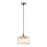 NOWOŚĆ Okrągła lampa wisząca Vetro Złota1xE27 Light Prestige