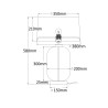 NOWOŚĆ Lampa stołowa Amur dymna 1xE27 Light Prestige
