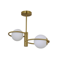 NOWOŚĆ Plafon Dorado ring złota 2 x E14 Light Prestige