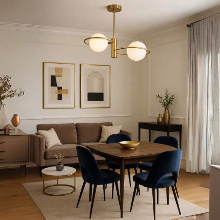 NOWOŚĆ Plafon Dorado ring złota 2 x E14 Light Prestige