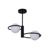 NOWOŚĆ Plafon Dorado ring czarna 2 x E14 Light Prestige