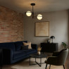 NOWOŚĆ Plafon Dorado ring czarna 2 x E14 Light Prestige