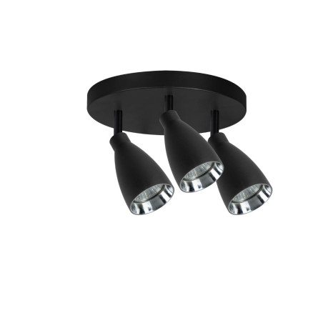 NOWOŚĆ Campana 3 plafon czarny 3xGU10 Light Prestige